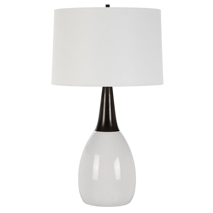 Uttermost 30355 One Light Table Lamp, Black Iron