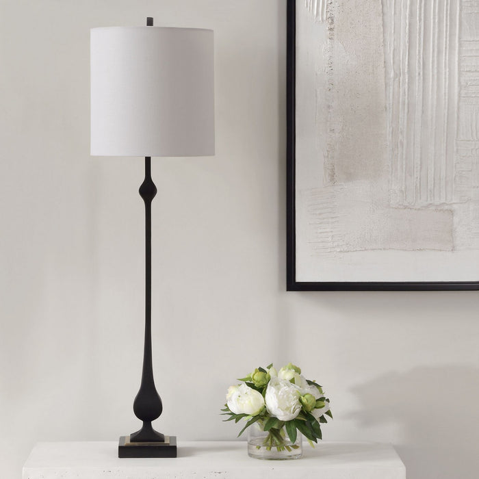 Uttermost 30356 One Light Buffet Lamp, Antique Brass