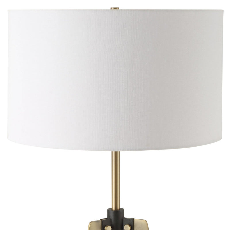 Uttermost 30357 One Light Floor Lamp, Antique Brass