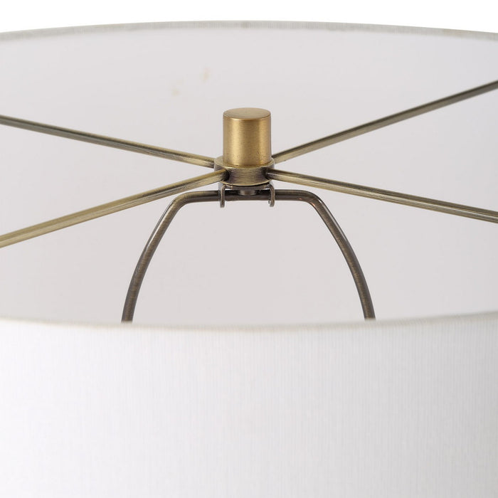 Uttermost 30357 One Light Floor Lamp, Antique Brass