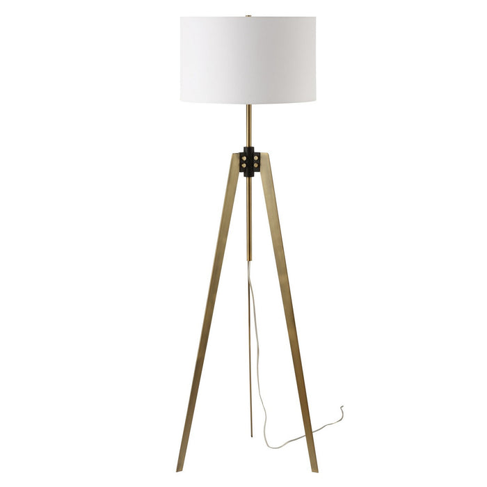 Uttermost 30357 One Light Floor Lamp, Antique Brass