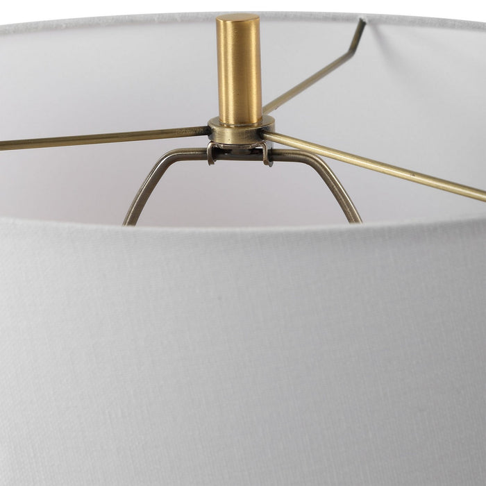 Uttermost 30358-1 One Light Table Lamp, Brass