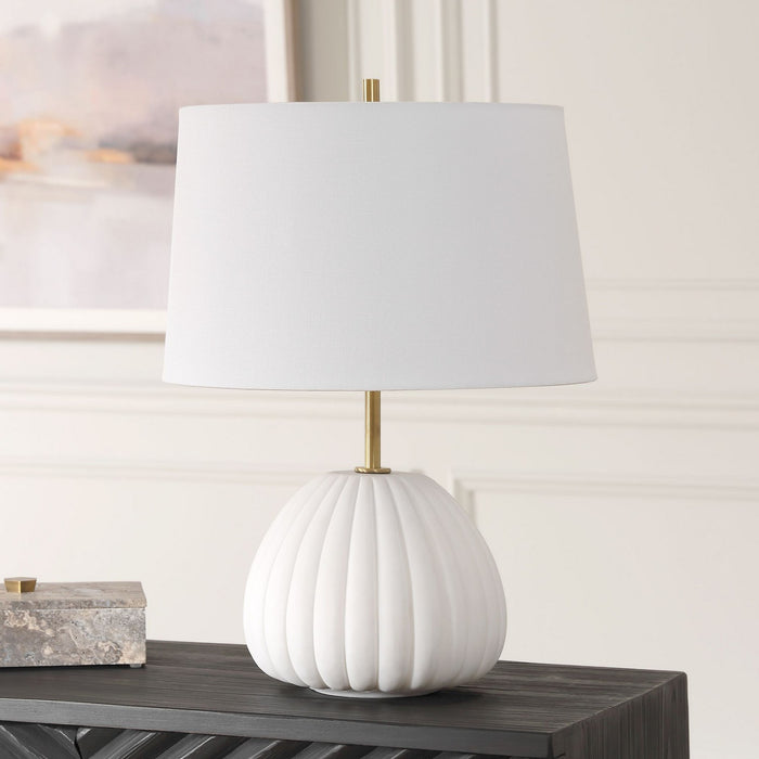Uttermost 30358-1 One Light Table Lamp, Brass