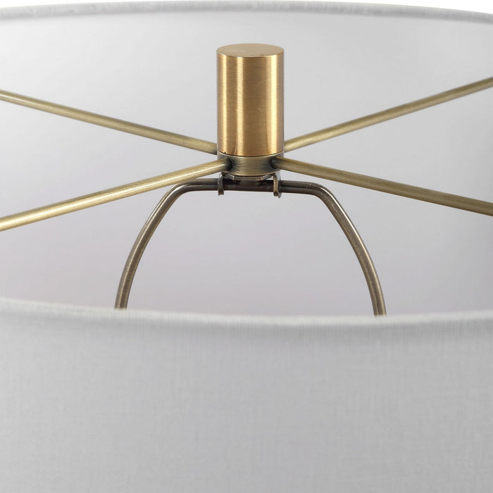 Uttermost 30359 One Light Table Lamp, Brass