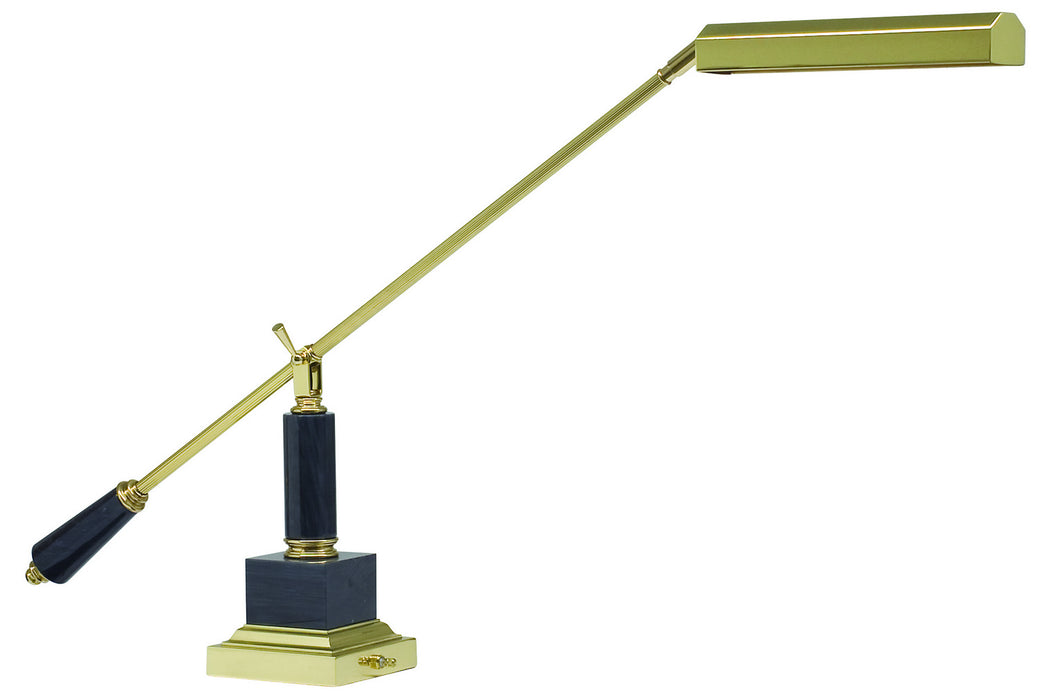 House of Troy P10-190-M One Light Piano/Desk Lamp, Polished Brass