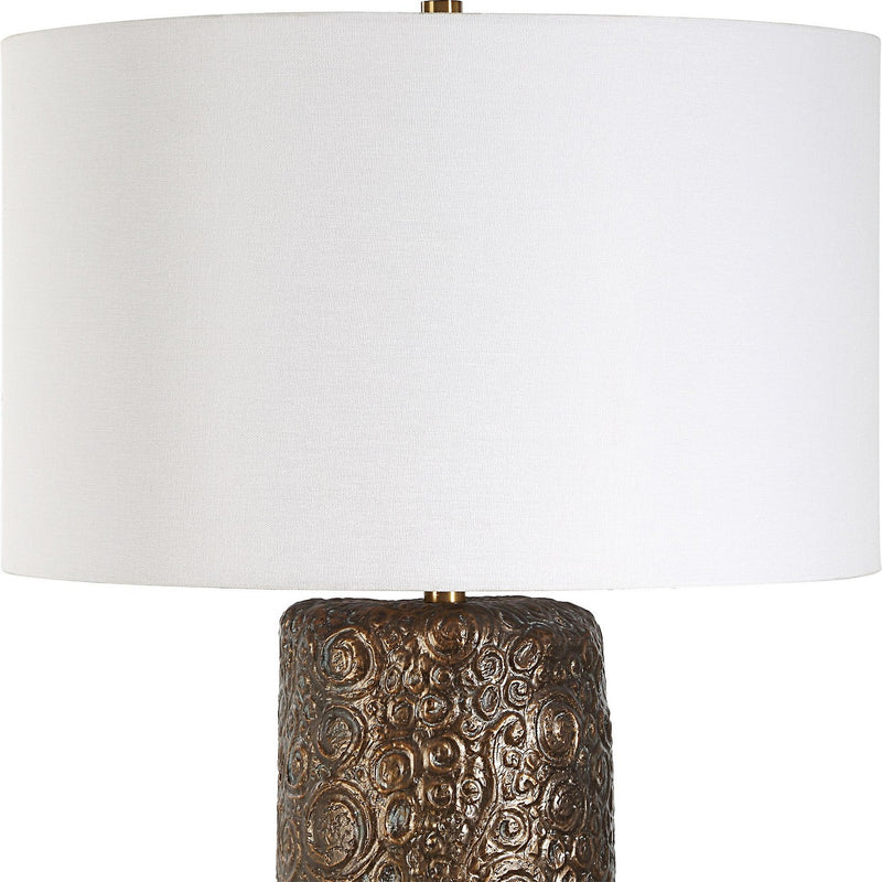 Uttermost 30361 One Light Table Lamp, Aged Bronze