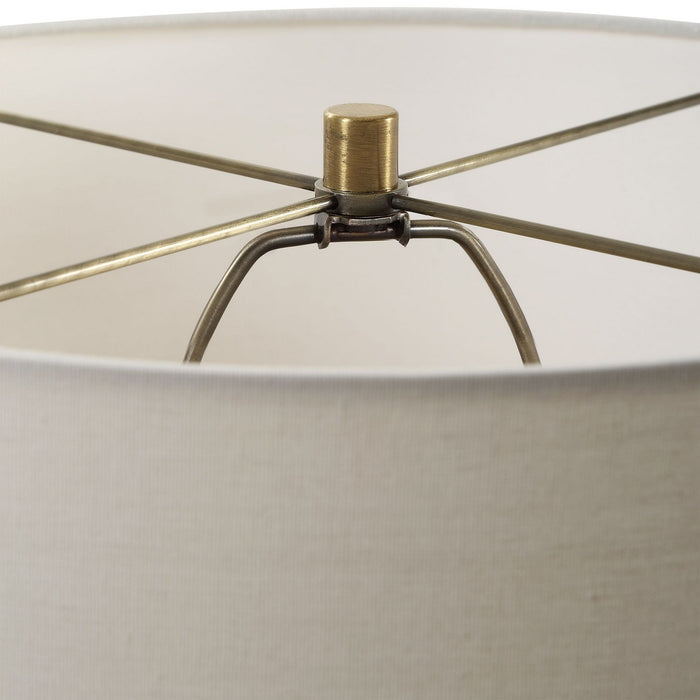 Uttermost 30362-1 One Light Table Lamp, Antique Brass