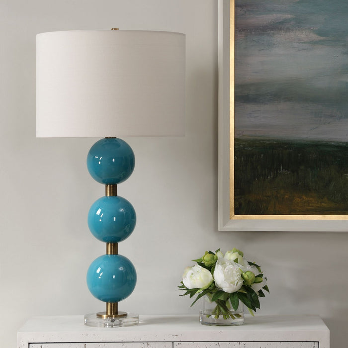 Uttermost 30362-1 One Light Table Lamp, Antique Brass