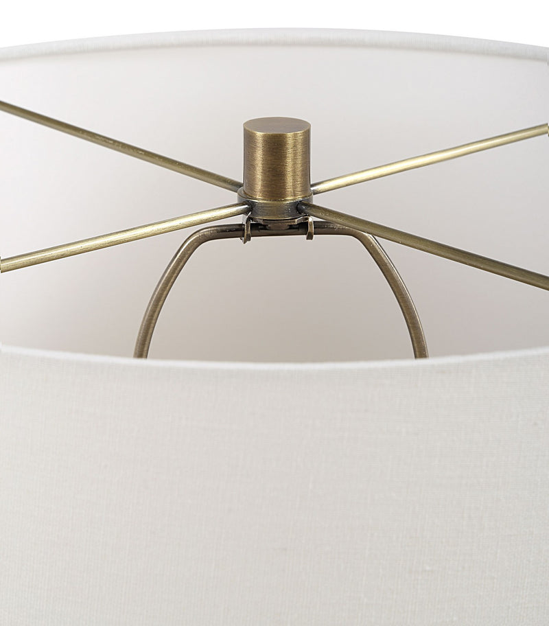 Uttermost 30363-1 One Light Table Lamp, Antique Brass