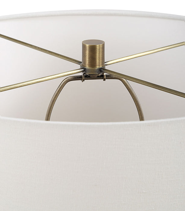 Uttermost 30363-1 One Light Table Lamp, Antique Brass