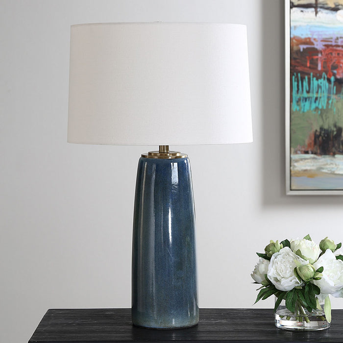 Uttermost 30363-1 One Light Table Lamp, Antique Brass