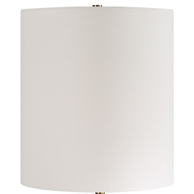 Uttermost 30364-1 One Light Table Lamp, While Brass