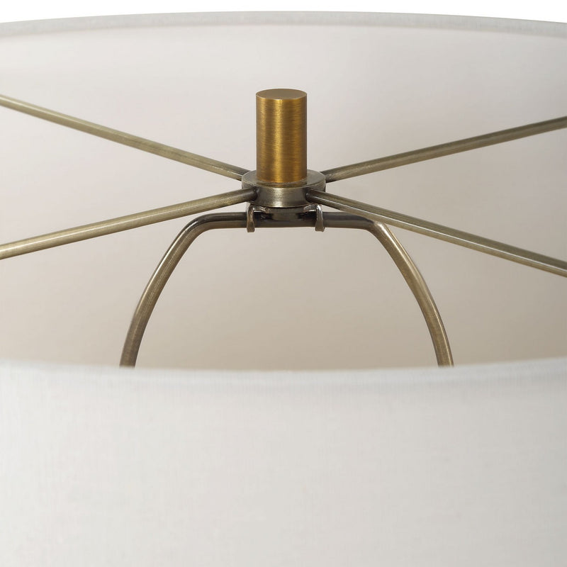 Uttermost 30365 One Light Table Lamp, Antique Brass