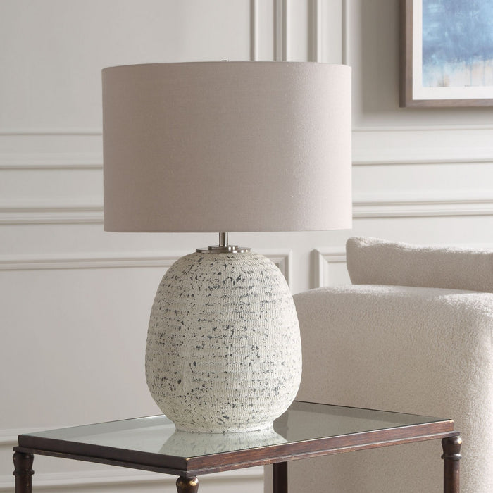 Uttermost 30368-1 One Light Table Lamp, Brushed Nickel
