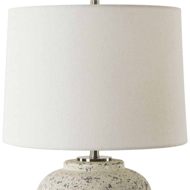 Uttermost 30369-1 One Light Table Lamp, Brushed Nickel