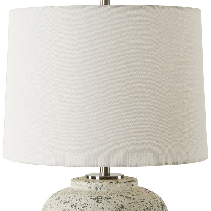Uttermost 30369-1 One Light Table Lamp, Brushed Nickel