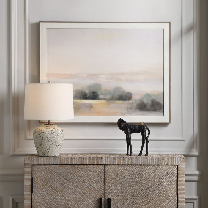 Uttermost 30369-1 One Light Table Lamp, Brushed Nickel