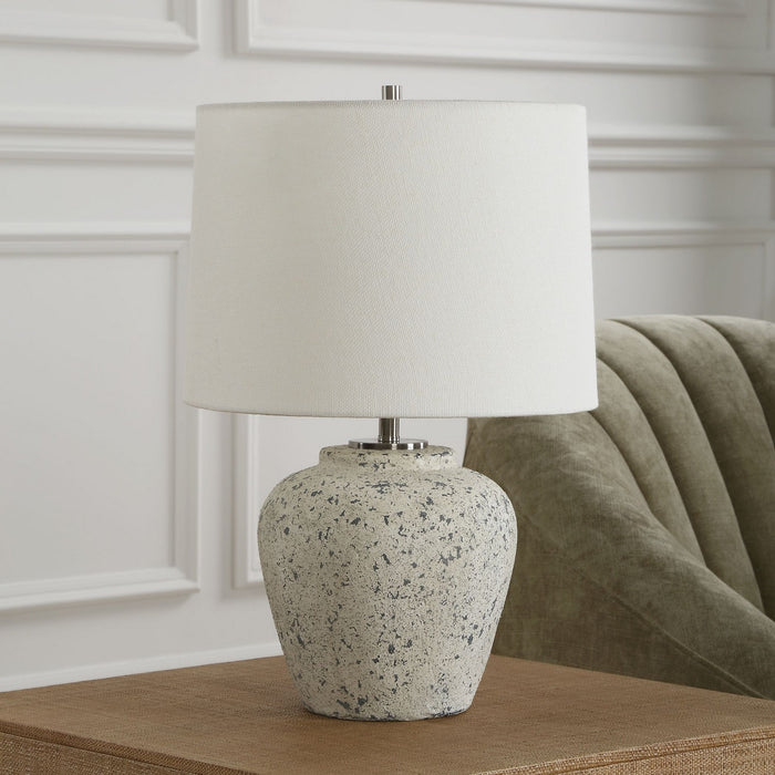 Uttermost 30369-1 One Light Table Lamp, Brushed Nickel