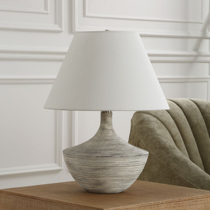 Uttermost 30371-1 One Light Table Lamp, Brushed Nickel
