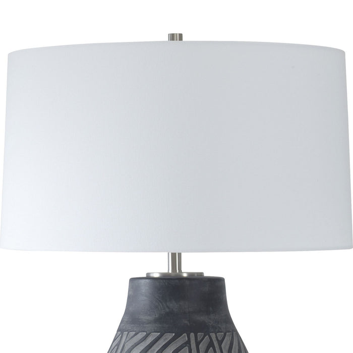 Uttermost 30376-1 One Light Table Lamp, Brushed Nickel