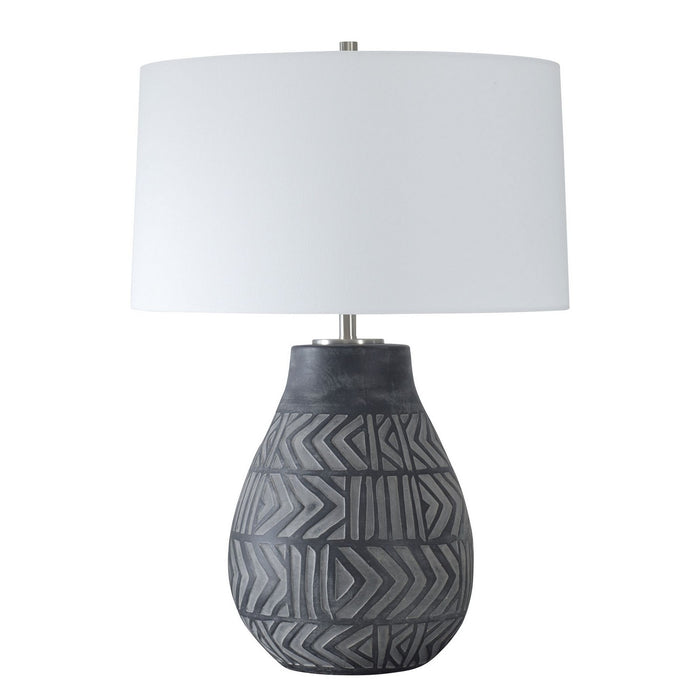 Uttermost 30376-1 One Light Table Lamp, Brushed Nickel
