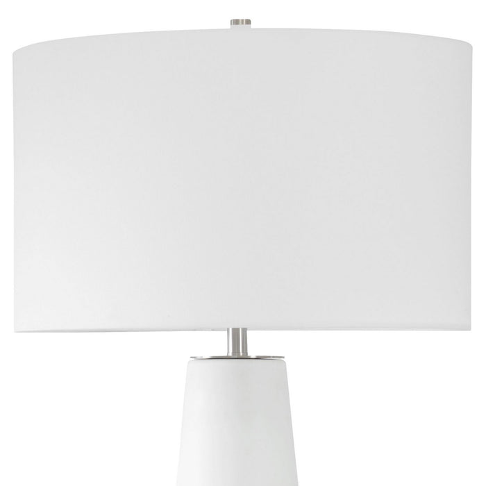 Uttermost 30380-1 One Light Table Lamp, Brushed Nickel