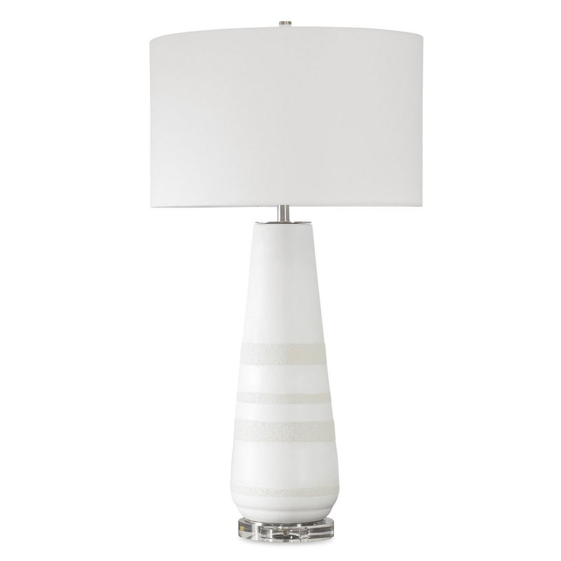 Uttermost 30380-1 One Light Table Lamp, Brushed Nickel