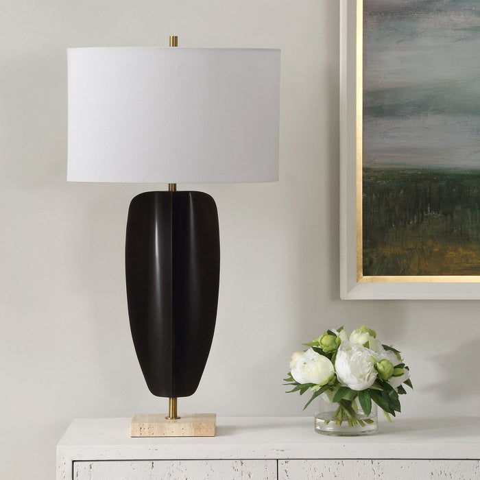 Uttermost 30384 One Light Table Lamp, Brass