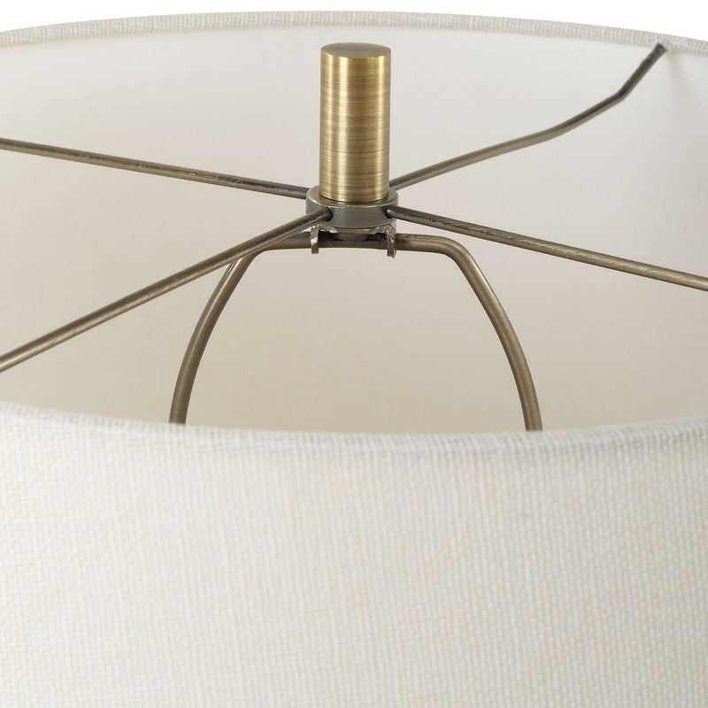 Uttermost 30385 One Light Table Lamp, Antique Brass