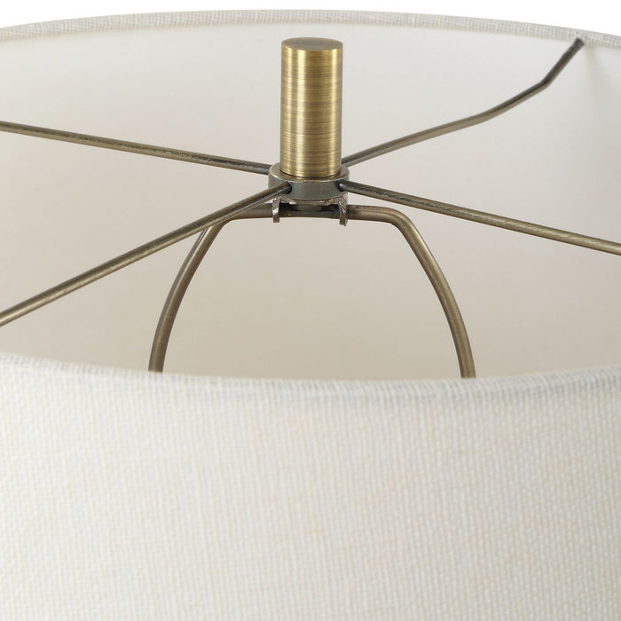 Uttermost 30385 One Light Table Lamp, Antique Brass