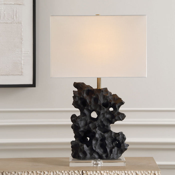 Uttermost 30386-1 One Light Table Lamp, Antique Brass