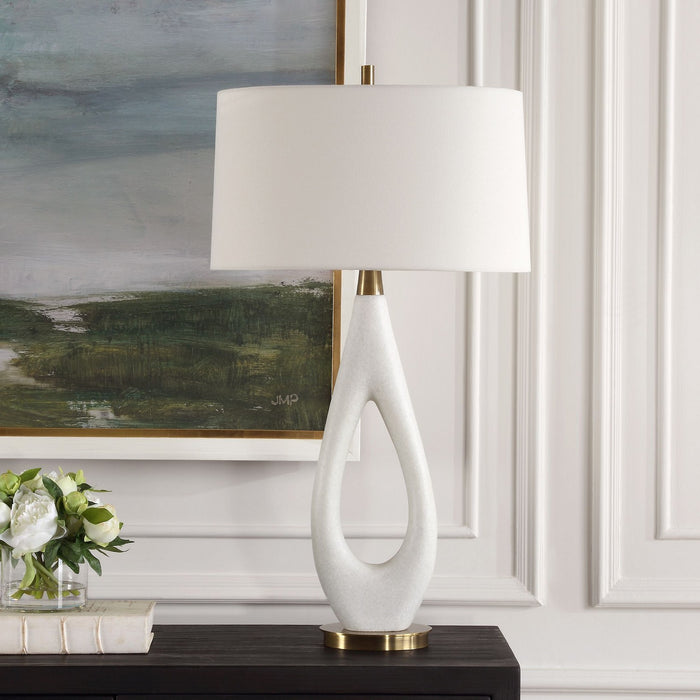 Uttermost 30387 One Light Table Lamp, Antique Brass