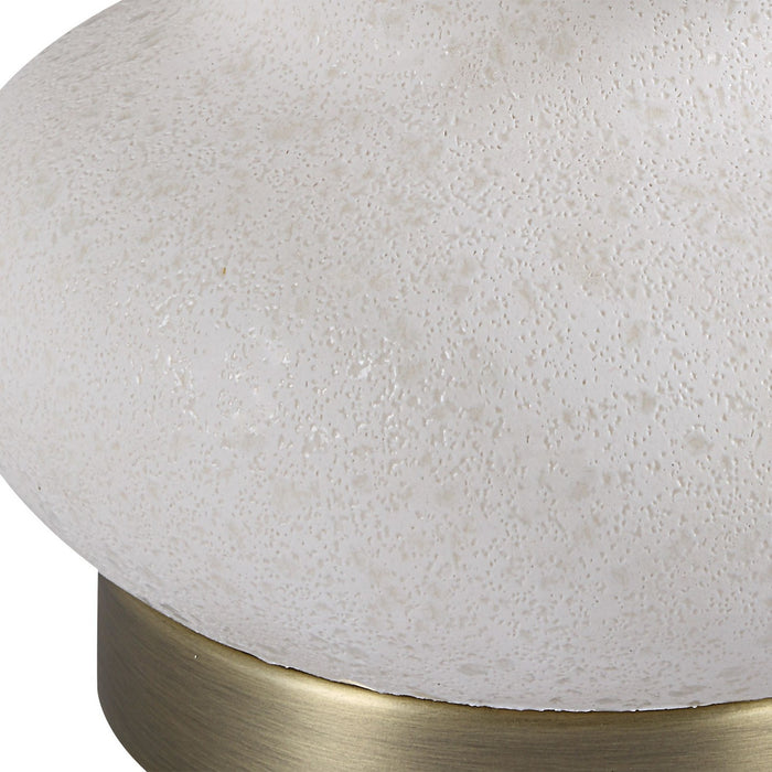 Uttermost 30389-1 One Light Table Lamp, Brushed Antique Brass