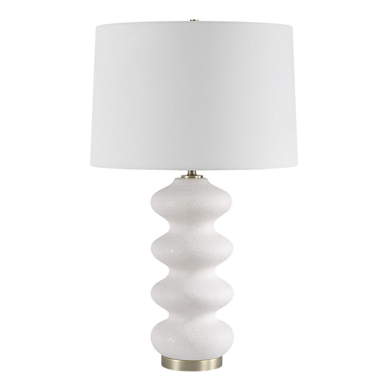 Uttermost 30389-1 One Light Table Lamp, Brushed Antique Brass