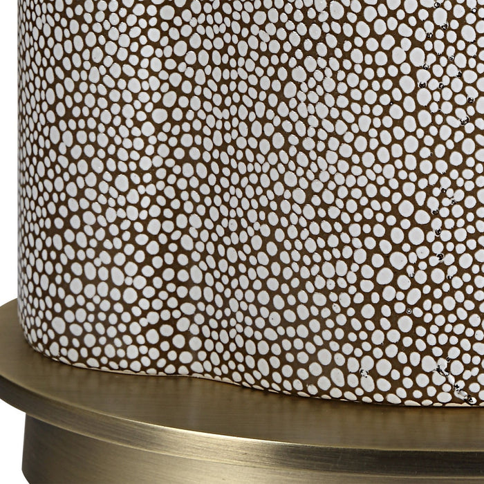 Uttermost 30390-1 One Light Table Lamp, Brushed Antique Brass