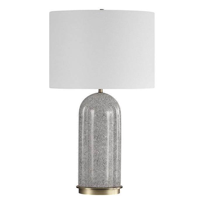Uttermost 30390-1 One Light Table Lamp, Brushed Antique Brass