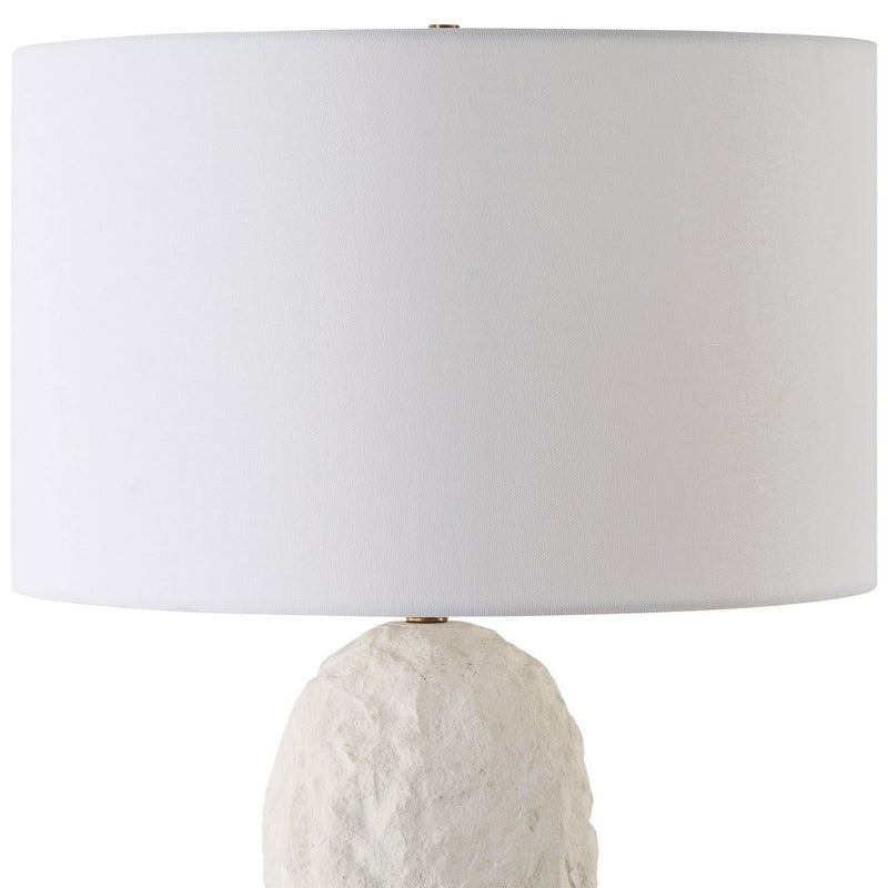 Uttermost 30393-1 One Light Table Lamp, Brushed Antique Brass