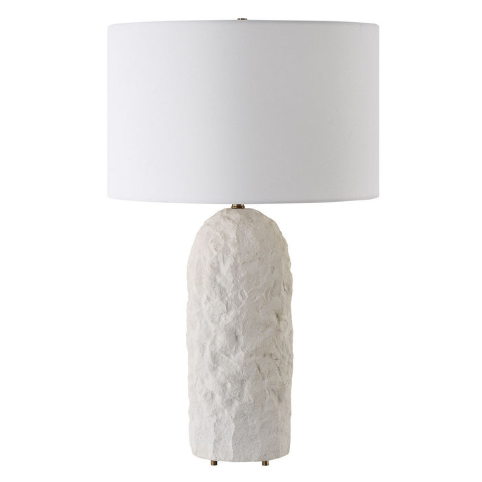 Uttermost 30393-1 One Light Table Lamp, Brushed Antique Brass