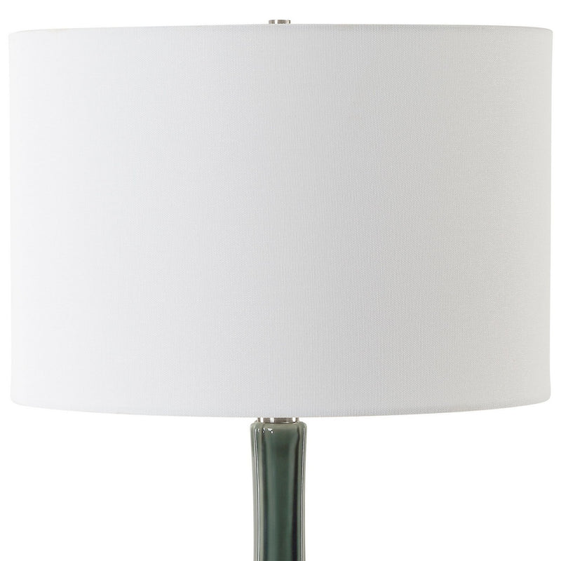 Uttermost 30395-1 One Light Table Lamp, Brushed Nickel