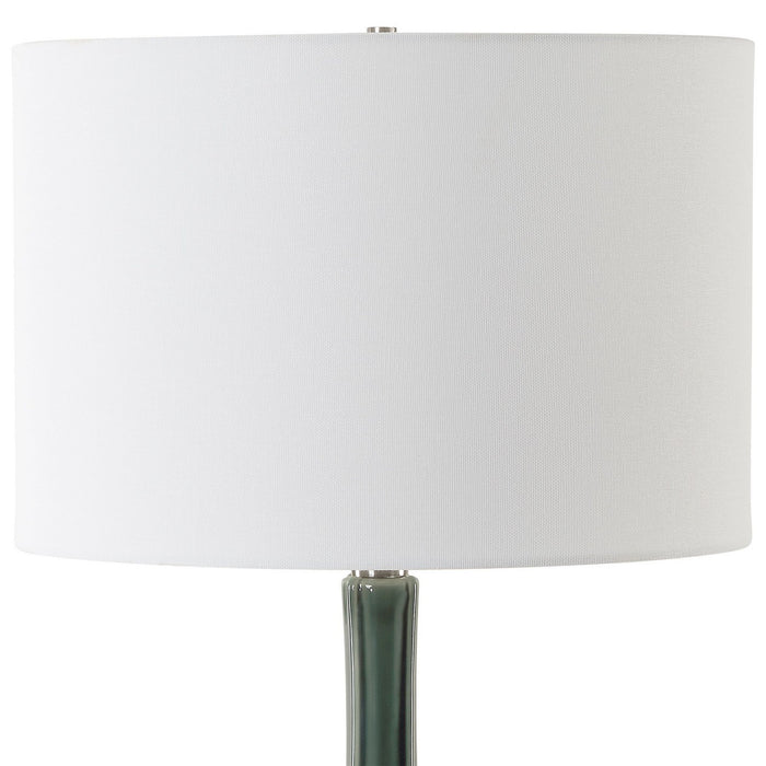 Uttermost 30395-1 One Light Table Lamp, Brushed Nickel