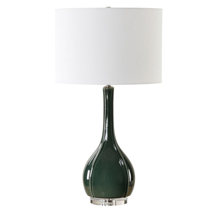 Uttermost 30395-1 One Light Table Lamp, Brushed Nickel