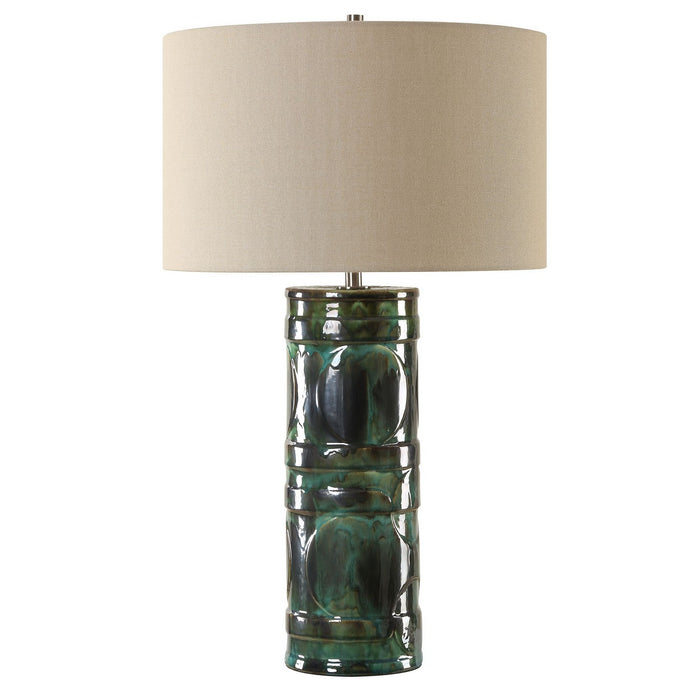 Uttermost 30396 One Light Table Lamp, Brushed Nickel