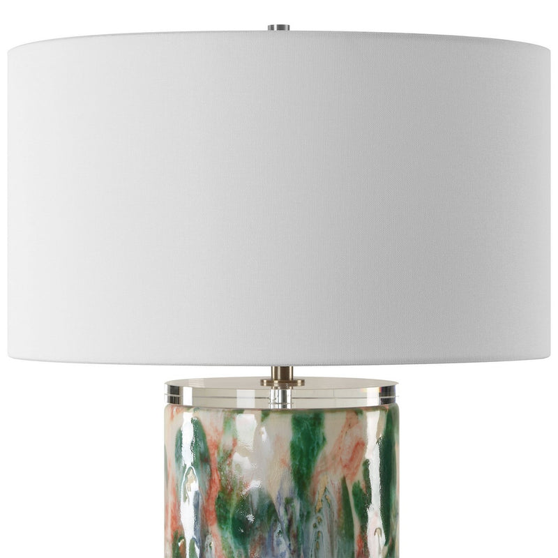 Uttermost 30398 One Light Table Lamp, Brass