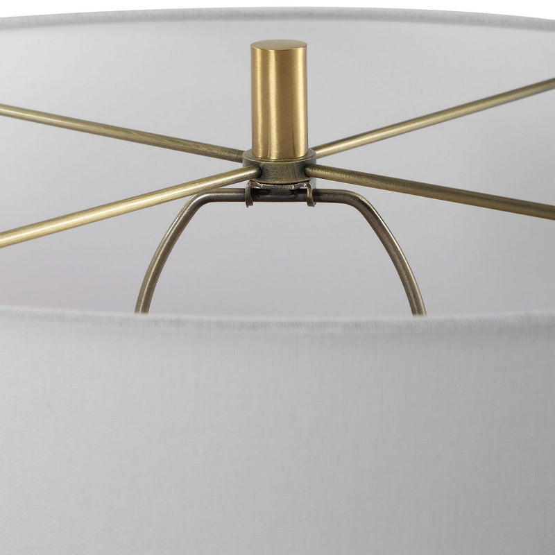 Uttermost 30398 One Light Table Lamp, Brass