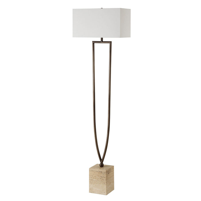 Uttermost 30399 One Light Floor Lamp, Dark Bronze