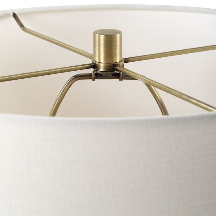 Uttermost 30401-1 One Light Table Lamp, Antique Brass