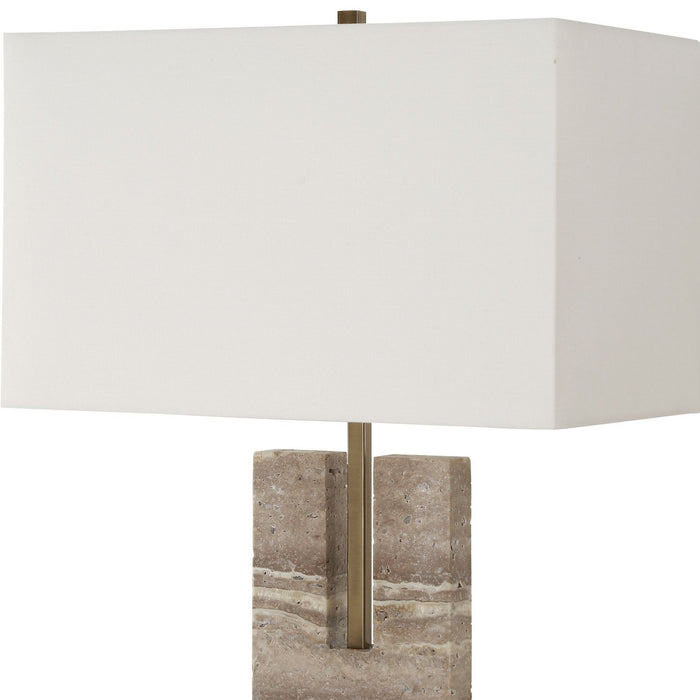 Uttermost 30402 One Light Table Lamp, Brushed Antique Brass