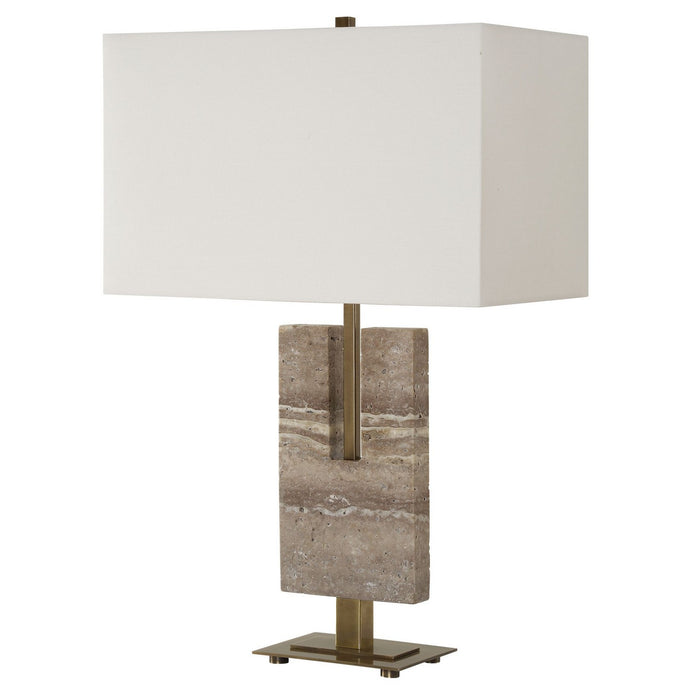 Uttermost 30402 One Light Table Lamp, Brushed Antique Brass