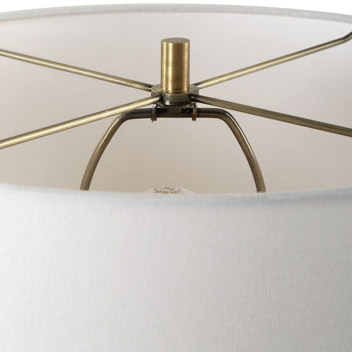Uttermost 30404-1 Table Lamp, Antique Brass