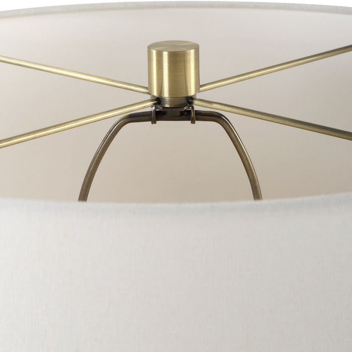 Uttermost 30405 One Light Table Lamp, Antique Brass
